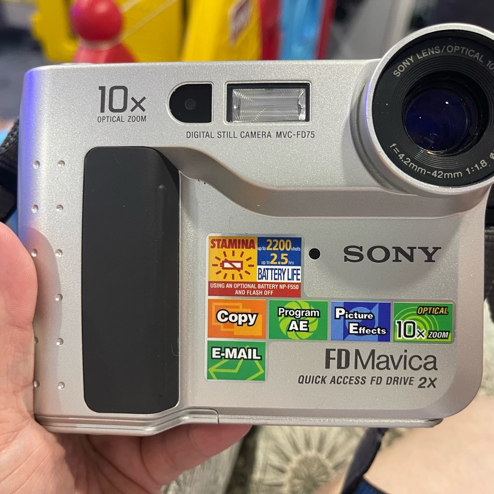 Sony FD Mavica Digital Camera - Silver and Black